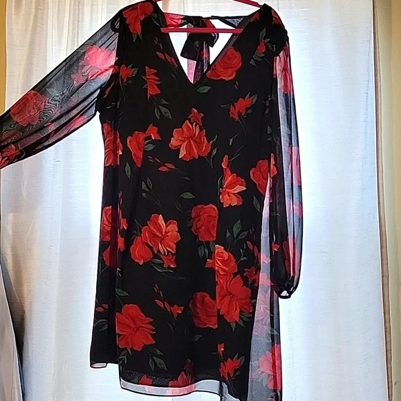 Nine West floral dress, L - Picture 1 of 4